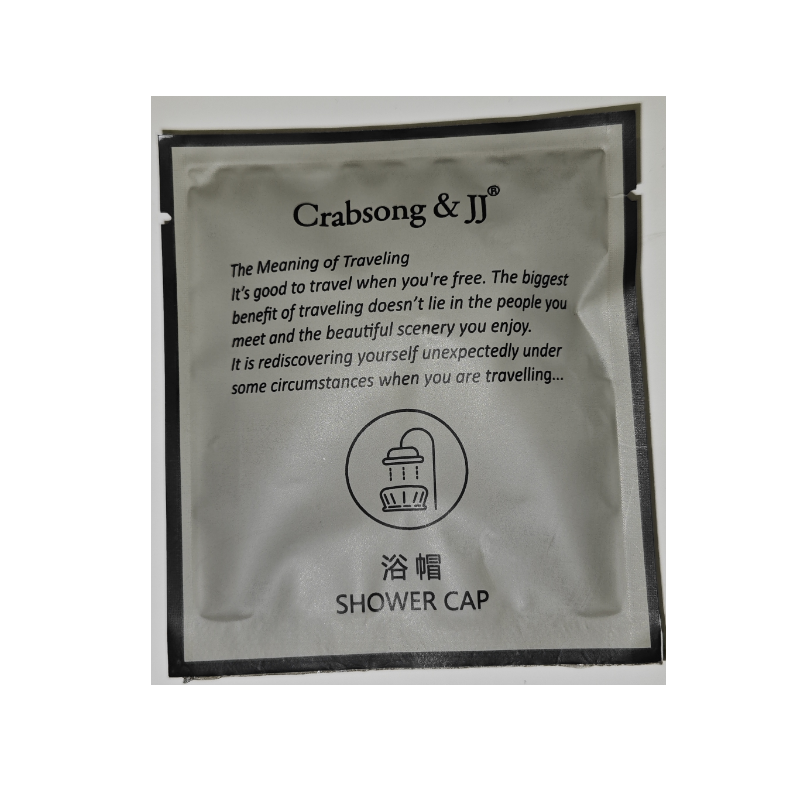瑰柏松1.5C条形一次性浴帽透明洗澡防水防尘防油烟染发帽头套 (100只)