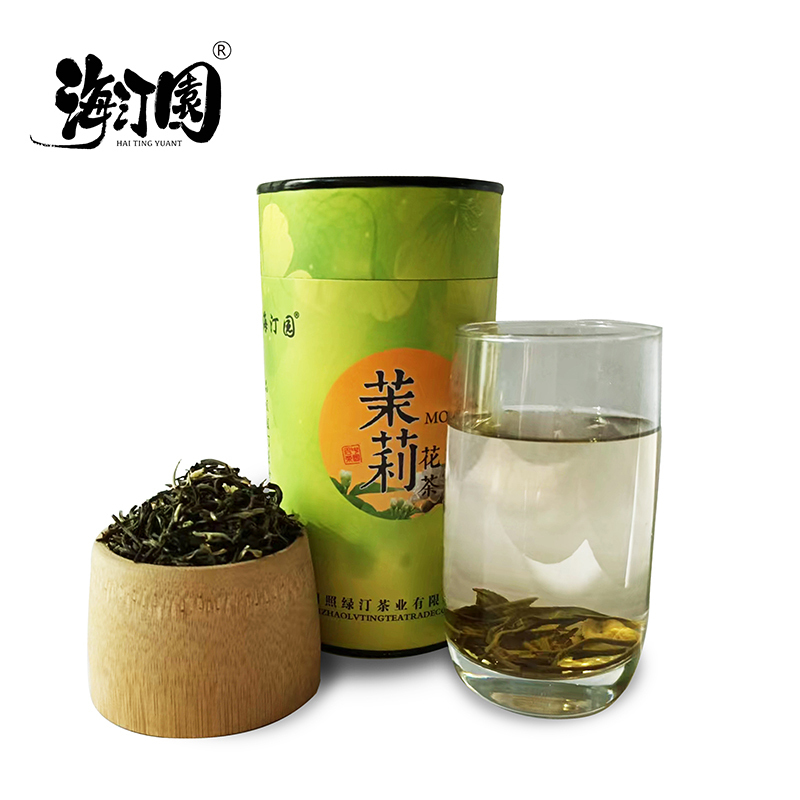 海汀园一级茉莉花茶100g 桶高清大图