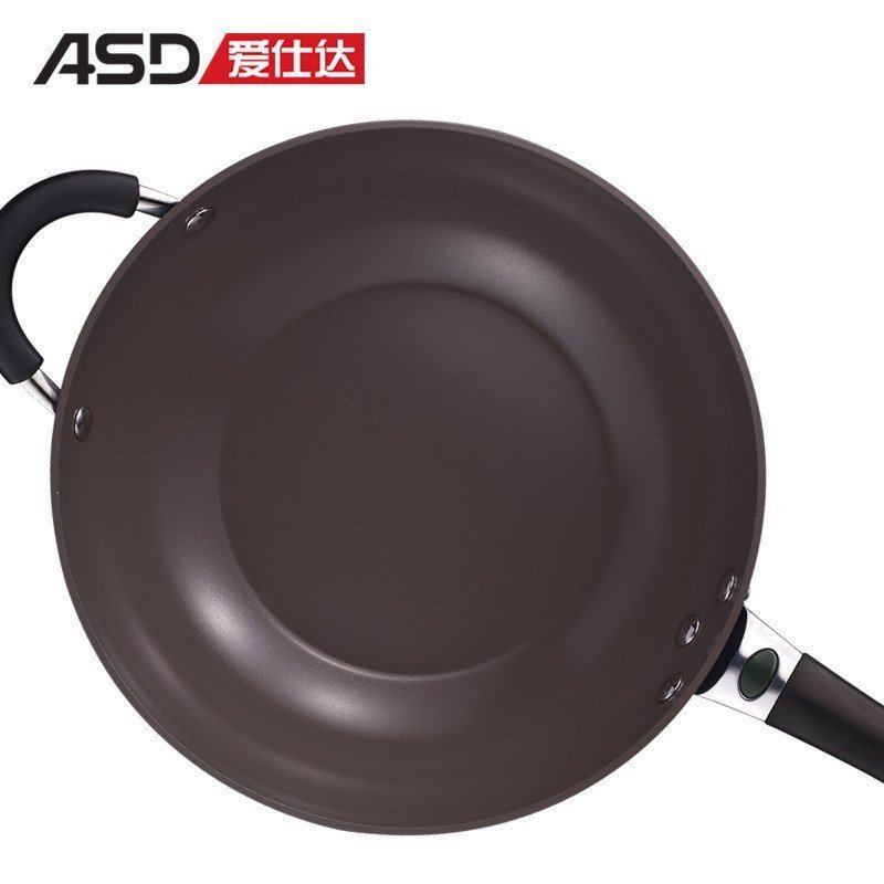 爱仕达(ASD) 32CM火龙眼陶瓷少油烟不粘锅炒锅炒菜锅TC8332E
