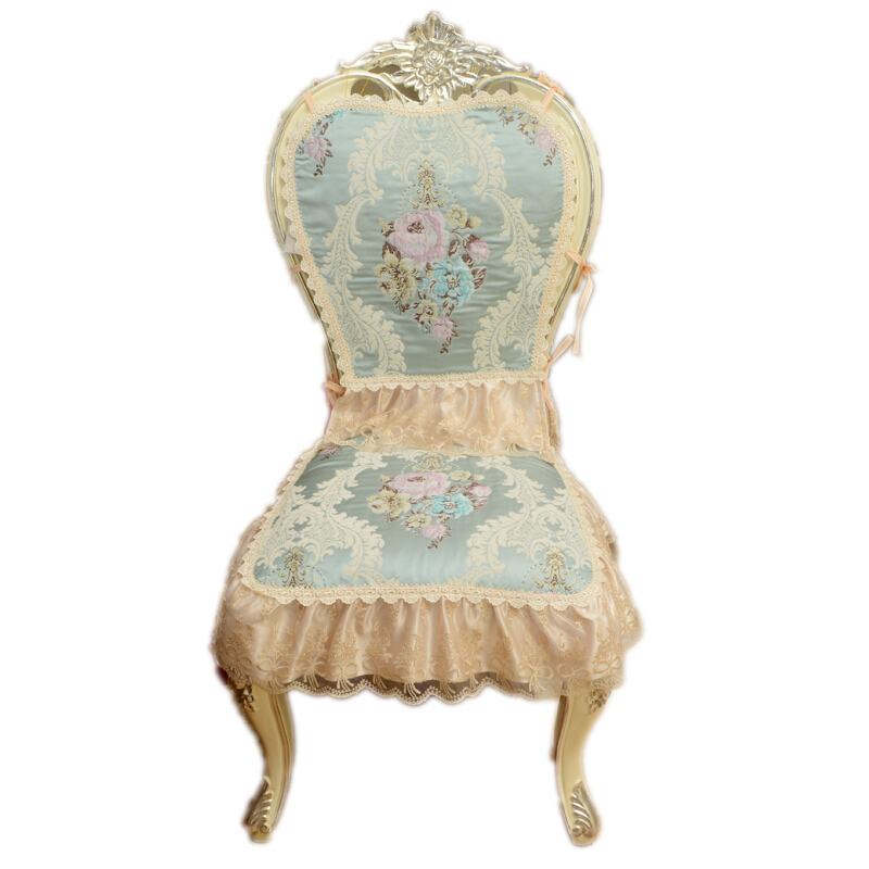 餐椅垫套装欧式椅垫坐垫四季通用美式防滑椅背套定做