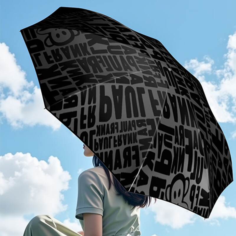 大嘴猴(Paul Homme) 八骨大伞面满印三折雨伞 PFU203高清大图