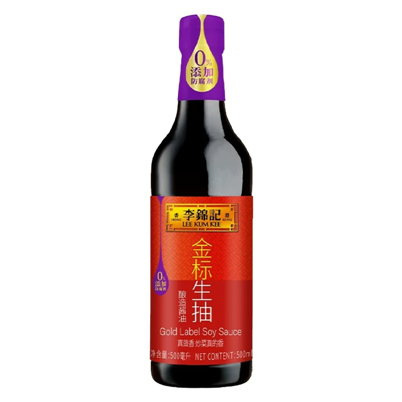 李锦记特级金标生抽500ml 酿造酱油凉拌炒菜点蘸调味品