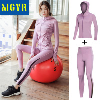 MGYR运动长袖外套女秋冬款跑步速干瑜伽服健身训练服速干衣裤套装