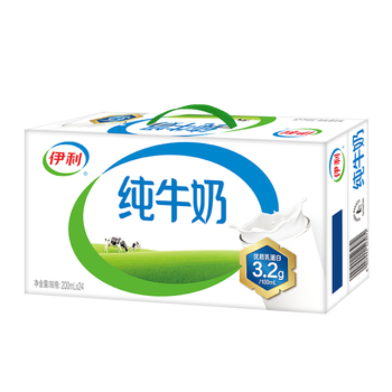 苏宁 伊利 纯牛奶 200ml*24盒 2箱起售高清大图