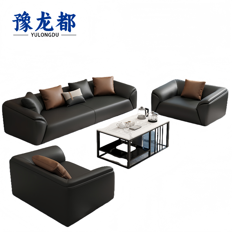 豫龙都沙发1+1+3+茶几套高清大图