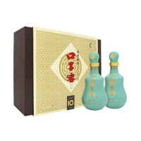 [酒厂直营]口子窖10年型十年型41度500ML*2瓶兼香型白酒礼盒装