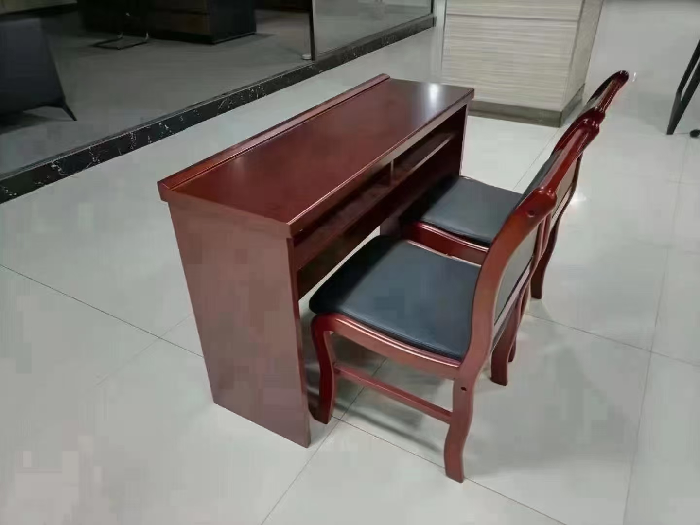 豫众诺 学习条桌 1400*400*760mm 套高清大图