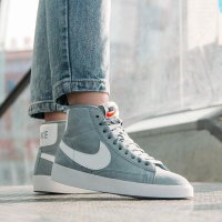 美国代购 Nike BLAZER MID VINTAGE SUEDE耐克女鞋 女士高帮休闲鞋板鞋女子运动鞋AV9376