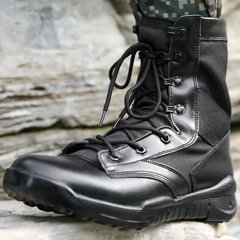 兵行者武作战靴战术夏季军鞋作训鞋体能鞋男靴军迷用品高帮轻盈透气