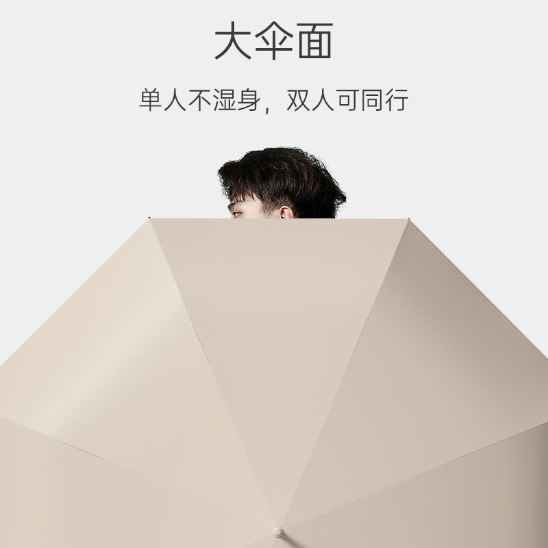 左都 长柄伞加大加固防风 大号直柄雨伞 黑金色[抗风抗暴+勋章手柄]高清大图