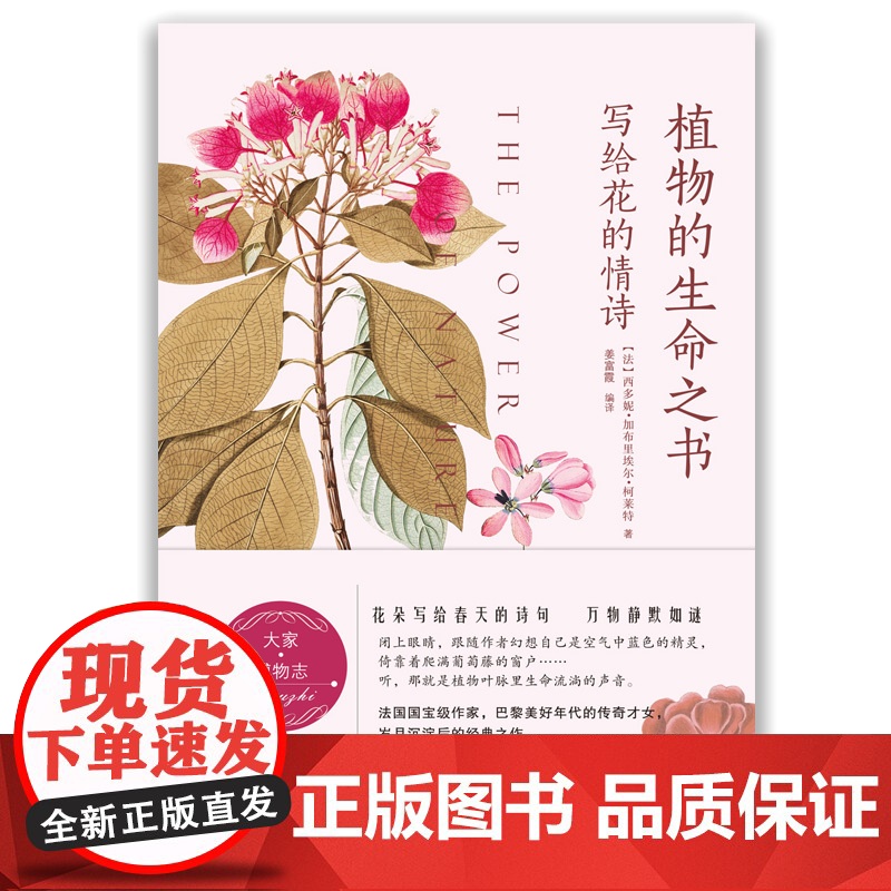 植物的生命之书 写给花的情诗 西多妮·加布里埃尔·柯莱特 著 科普读物高清大图