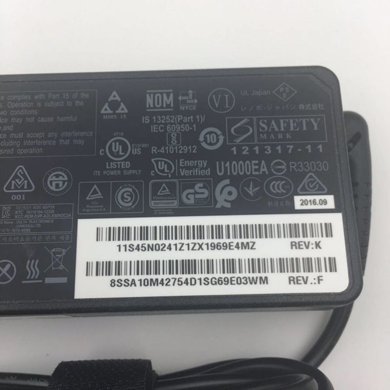 联想 Thinkpad 原装 笔记本电脑充电器 线 电源适配器 方口 昭阳 E4430A 笔记本电源90W DMS
