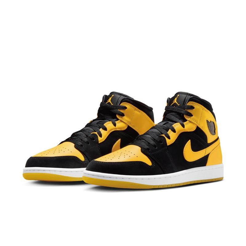 乔丹(Jordan)AJ1 mid男鞋休闲百搭潮流板鞋白色经典复古运动鞋