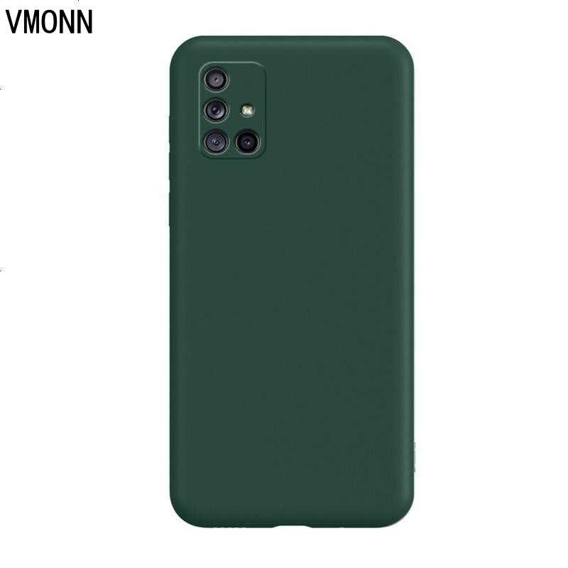 VMONN三星A71手机壳SMA716F液态硅胶3星a71防摔Galaxy A715G纯色SM-A7160精孔a7l