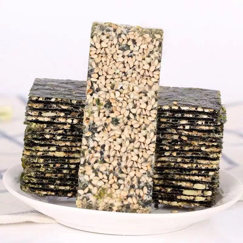 [厂家直销]芝麻夹心海苔儿童休闲零食小吃批发图片
