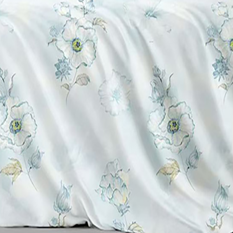 60s新疆棉印花四件套:洛水安澜高清大图