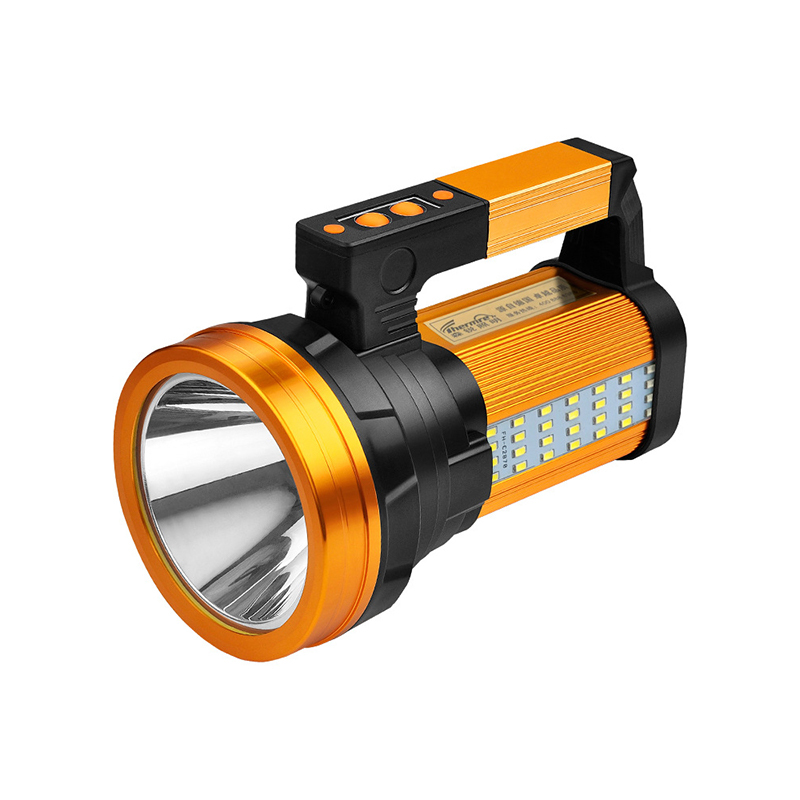 得力deli仓库射灯探照灯户外大功率小巧手持货车铁路手电筒