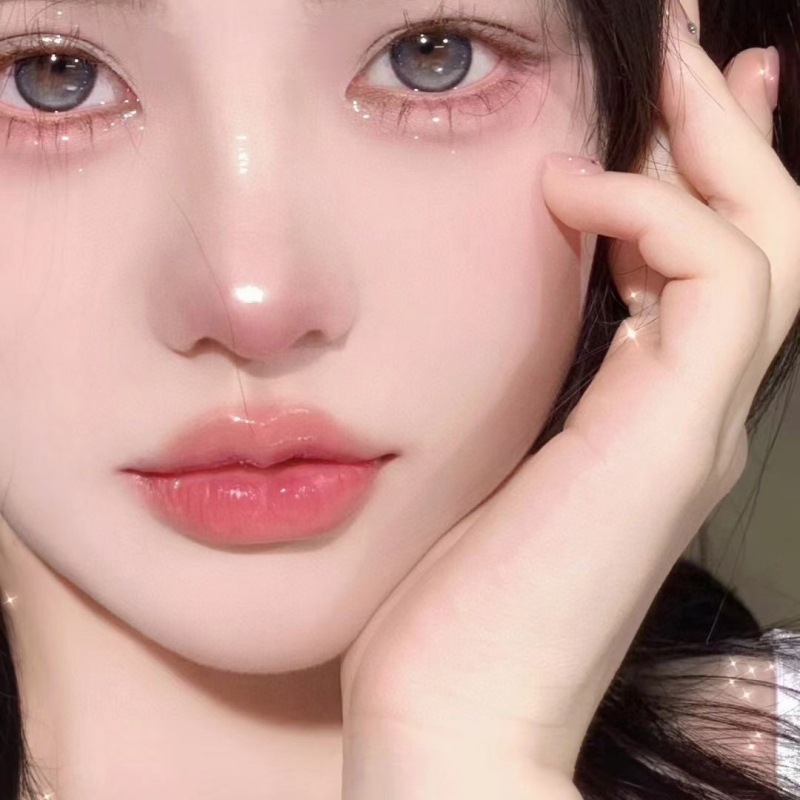 apicaleyes美瞳光明之雪新品145大直径年抛自然混血隐形眼镜2片