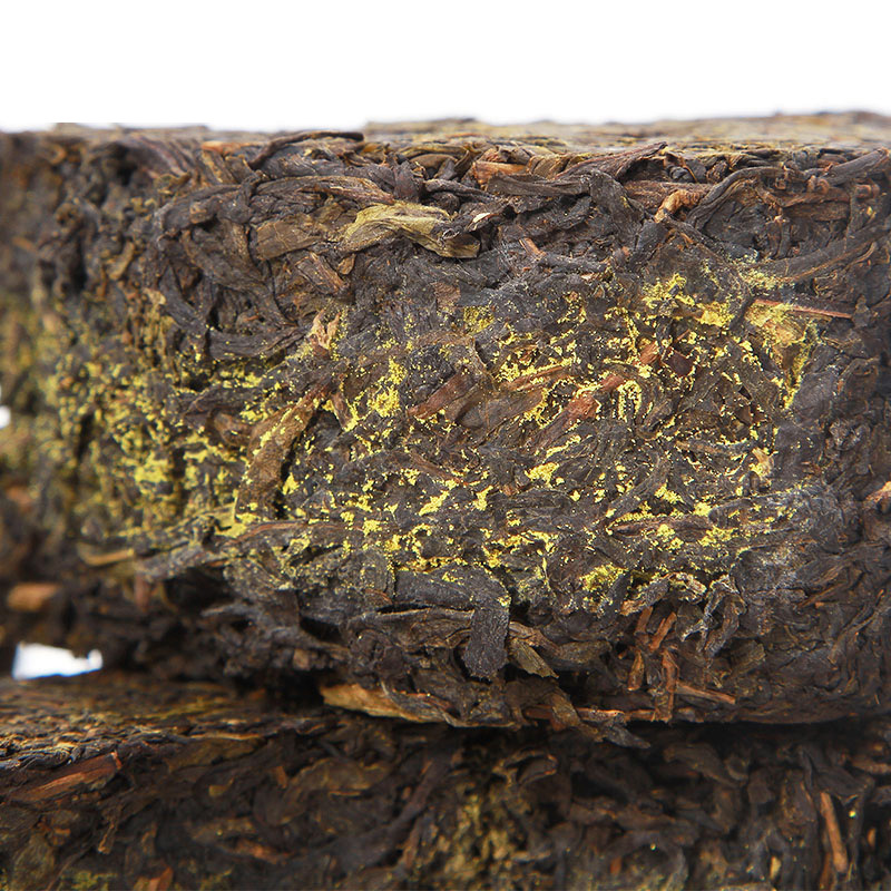 中粮中茶安化黑茶 茯砖茶 金花茯砖 手工茯茶1kg