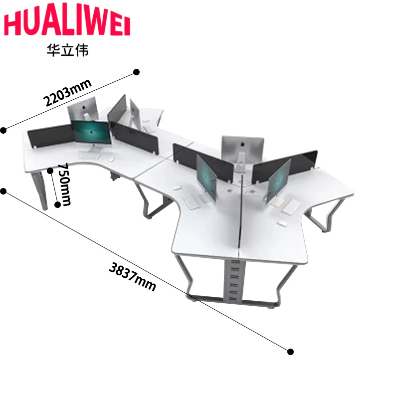 华立伟屏风工位高清大图