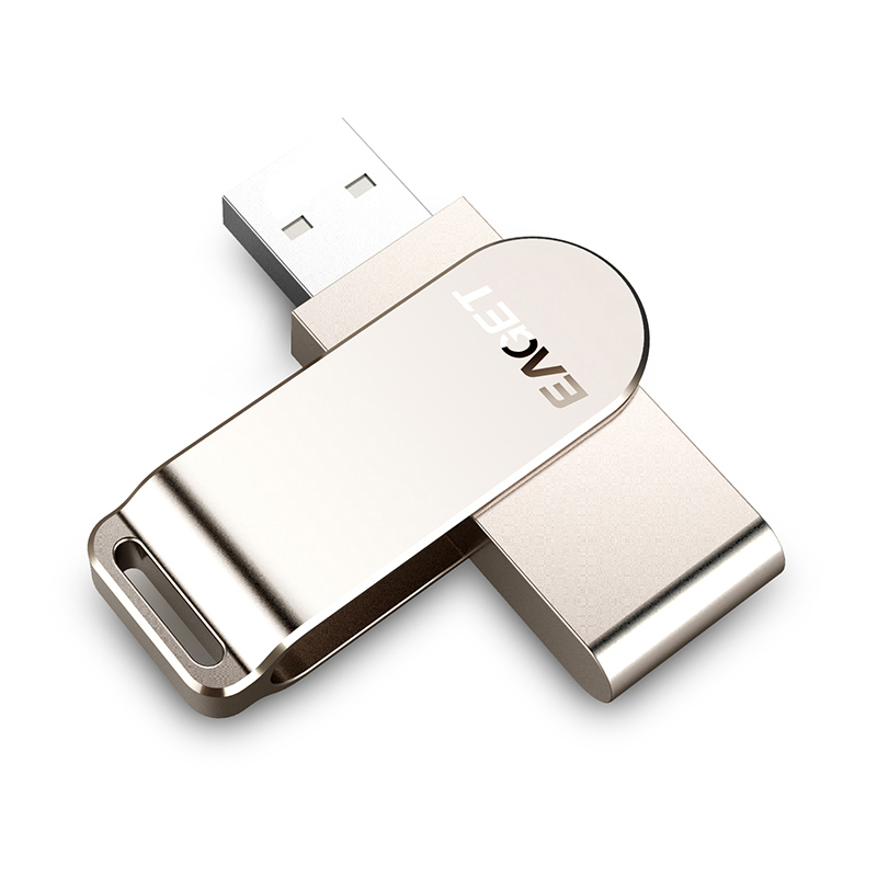 忆捷(Eaget) F60 USB3.0 U盘 高速全金属360度旋转车载优盘 64GB