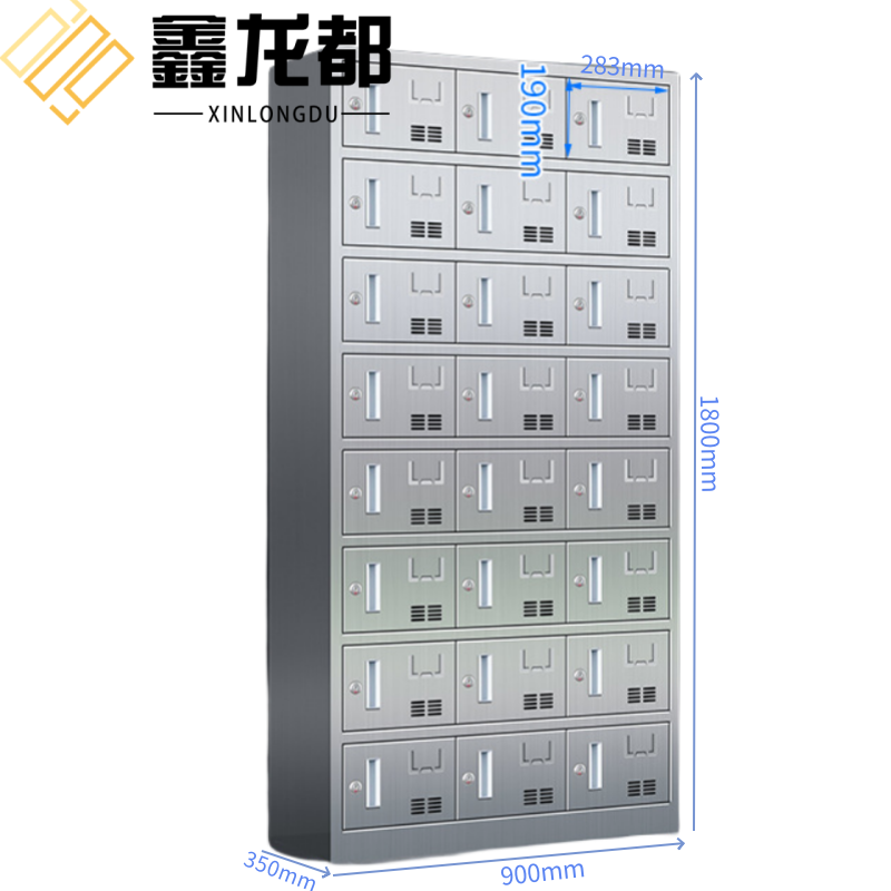 鑫龙都不锈钢碗柜 不锈钢碗柜24门台