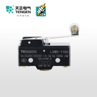 天正电气 LXW5 铰链滚轮短杠杆型 1NO+1NC 塑料 08110230004 限位开关