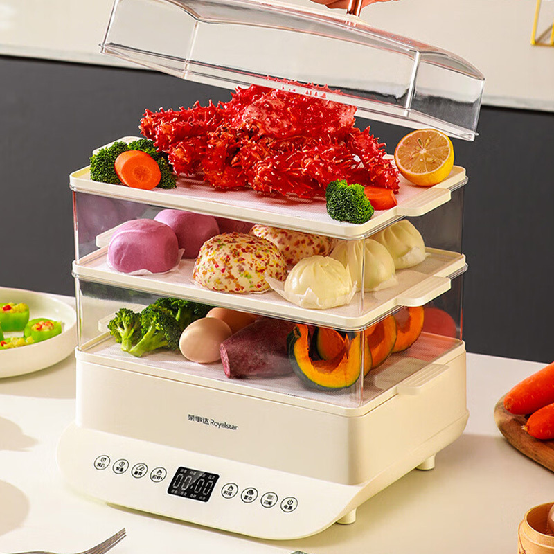 荣事达电蒸锅26L多功能多用途锅三层大容量RS-ZG100A高清大图