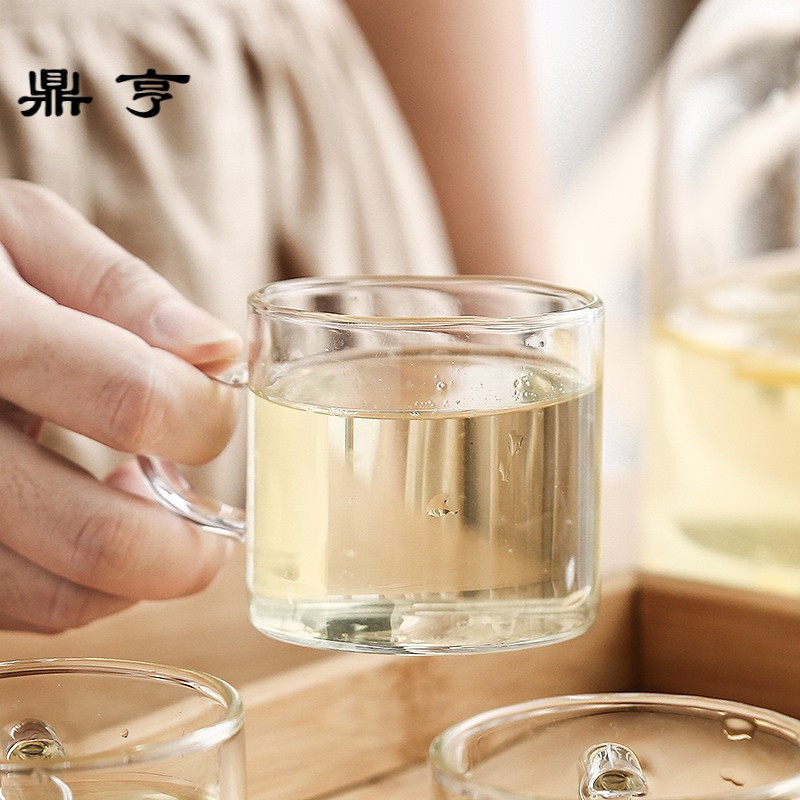 鼎亨高硼硅耐高温玻璃花茶具套装日式泡茶壶冷水壶过滤水壶茶具