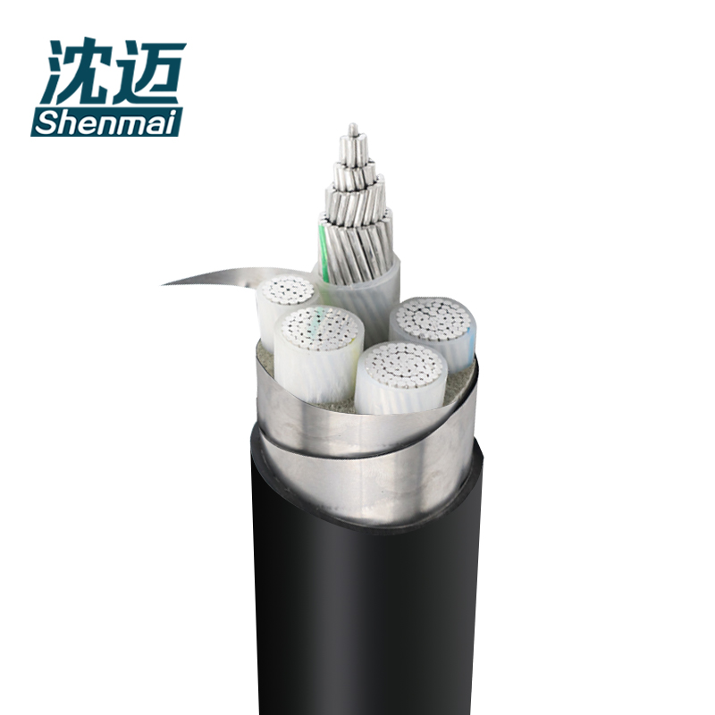 沈迈 铝芯铠装电缆 ZC-YJLV22-4*95+1*50mm²/米高清大图