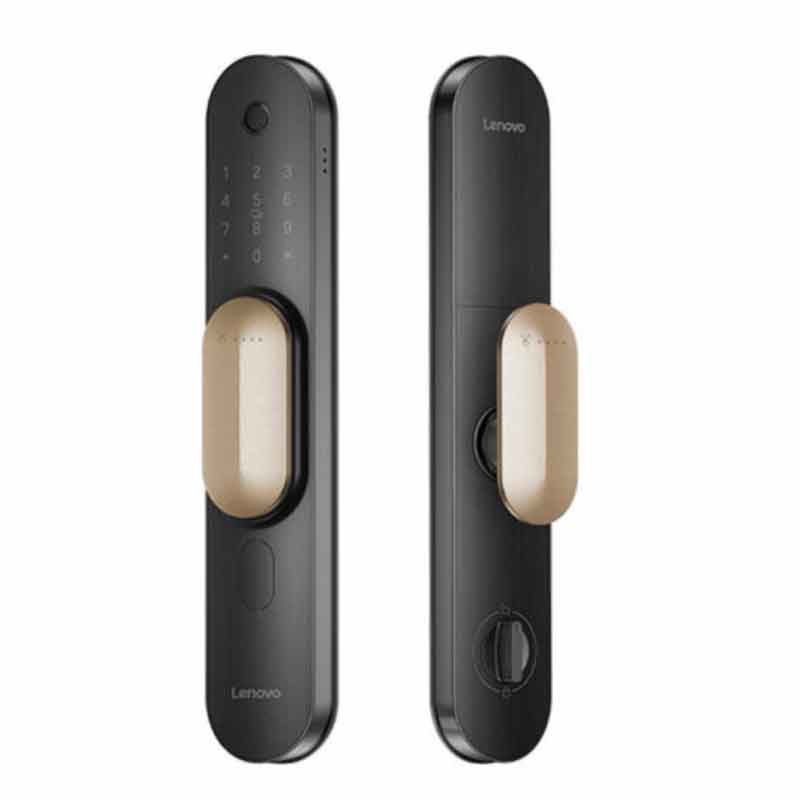 联想(Lenovo)联想全自动智能门锁T1指纹锁智能锁电子锁密码锁智能门锁家用防盗门丹赤铜 标准版