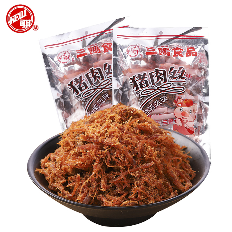 [可其_猪肉丝200g]猪肉干肉脯熟食肉类零食小吃靖江特产台湾风味办公室零食