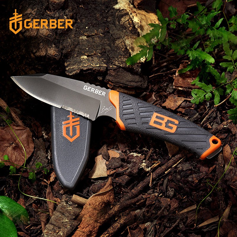 gerber戈博户外求生小直刀贝尔刀野外露营生存登山刀