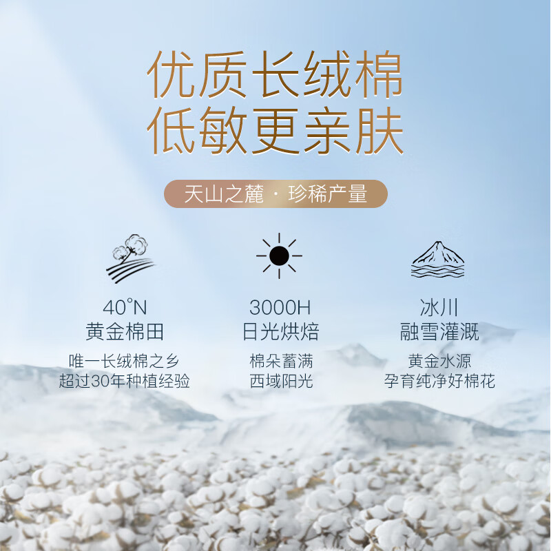 七度空间(SPACE 7) 天山绒棉卫生巾敏感肌姨妈巾组合装 夜用纯棉420mm 5片QRD6905高清大图