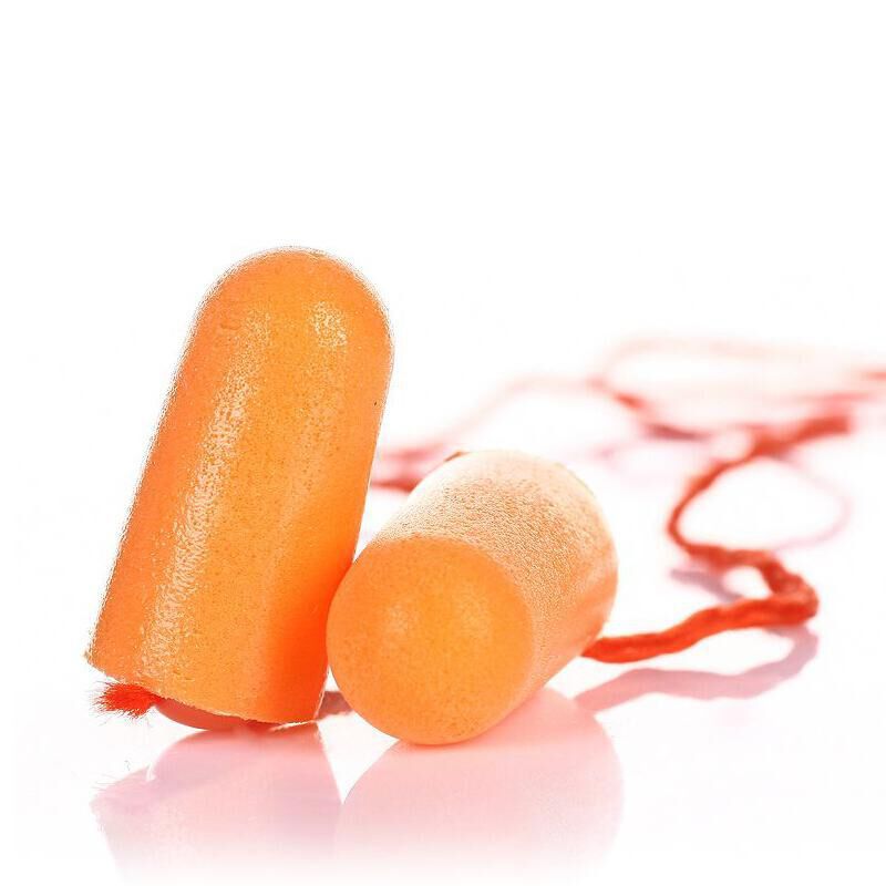 3M 1110 防噪音 1副/包 、子弹型泡棉带线、 橘黄 副 耳塞高清大图