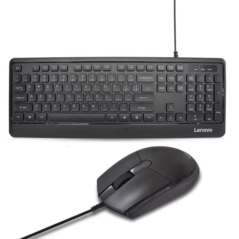 联想(Lenovo) KM102 有线键盘鼠标套装 键鼠套装 办公鼠标键盘套装