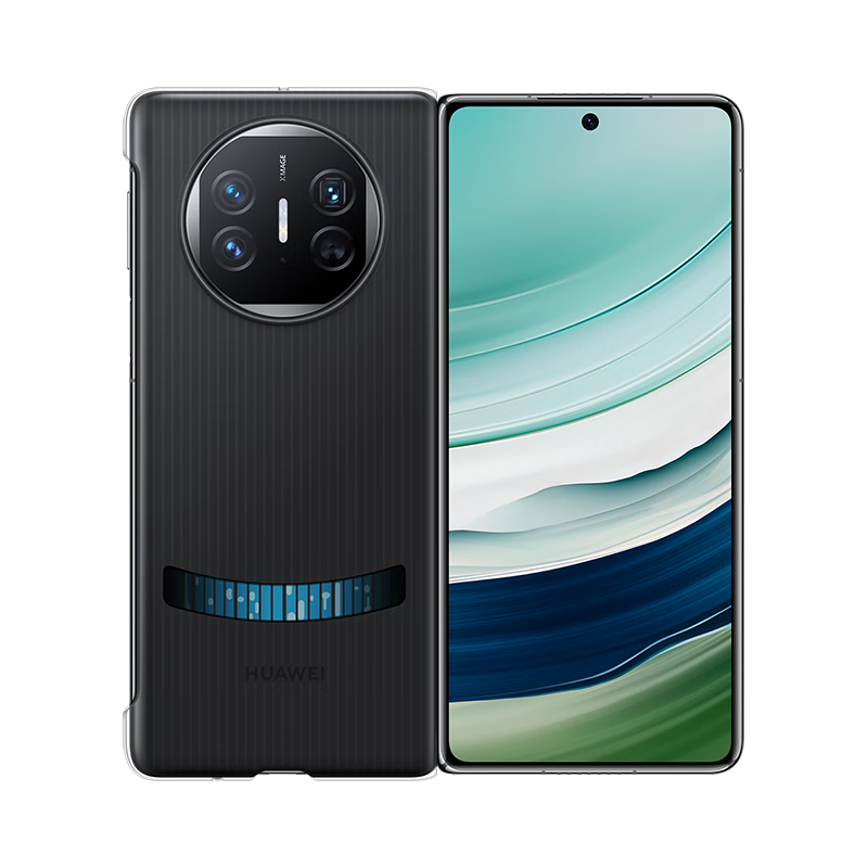华为mate x5手机壳原装微泵液冷壳散热保护套后壳手机套保护壳 黑色