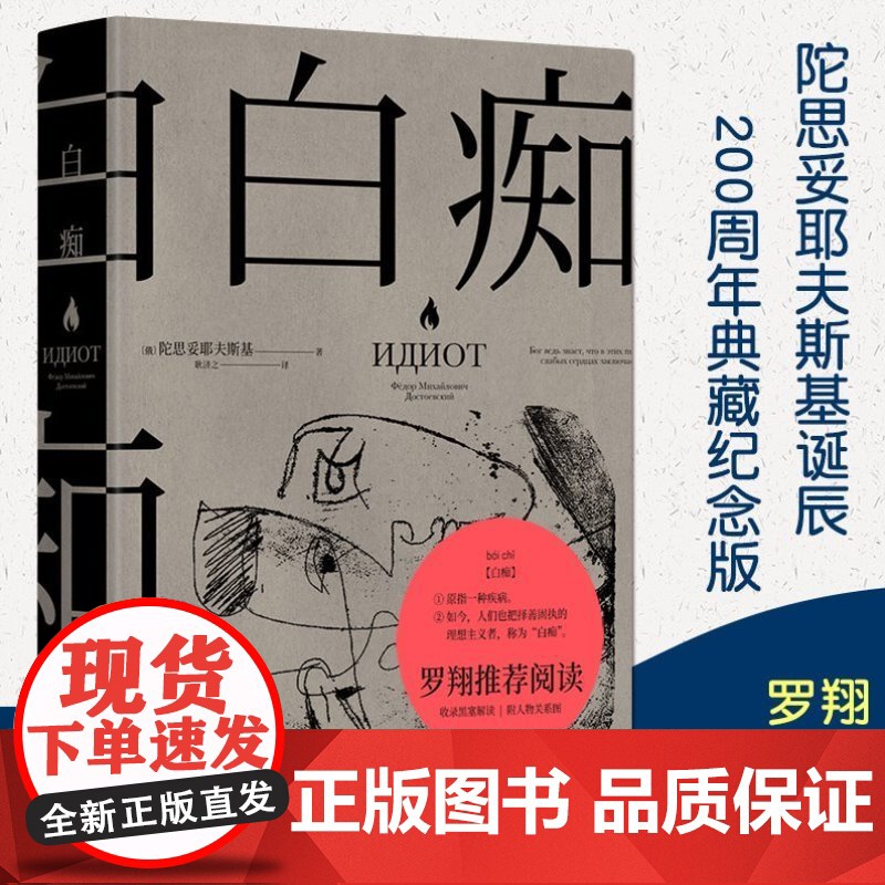 白痴陀思妥耶夫斯基外国名著小说罗翔书籍果麦文化理想主义者汉译世界名著书籍全集文学小说山东文艺出版社小说高清大图