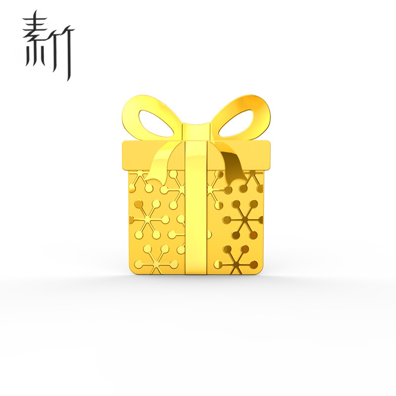 素竹 足金金条 礼品金条 红包包装 投资收藏赠礼 可做项坠搭配 2g规格