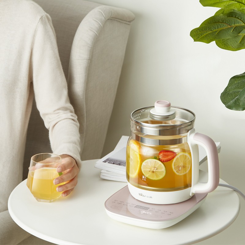 小熊(Bear) 养生壶 煮茶器 1.5L触屏玻璃花茶壶 YSH-A15Z8 触屏调控-钢化玻璃面板有滤网高清大图
