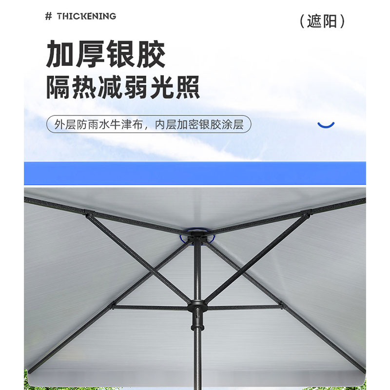 豫众诺 户外遮阳伞 2.5*2.5m 把高清大图