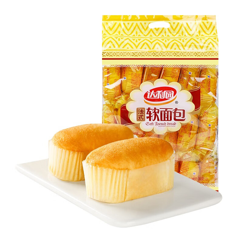 达利园法式软面包袋装早餐面包零食点心蔓越莓味360g*1袋装高清大图