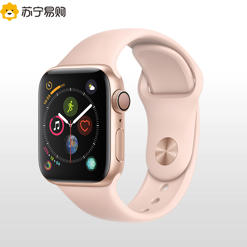 Apple Watch Series4 智能手表 GPS 40毫米 金色铝金属表壳搭配粉砂色运动型表带