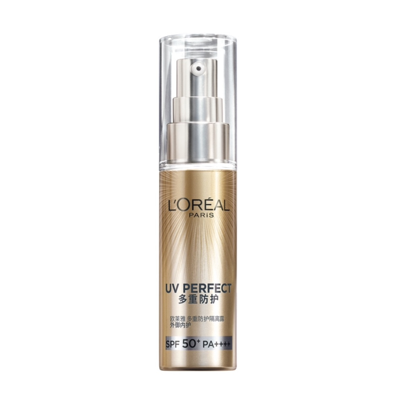 欧莱雅(L’OREAL)多重防护隔离露30ml(欧莱雅小金管防晒霜)高清大图