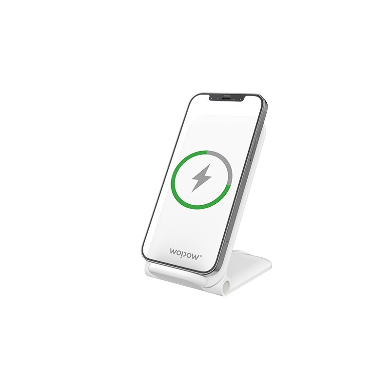 沃品(WOPOW) 大功率快充支架式可折叠桌面无线充电器 HW17高清大图