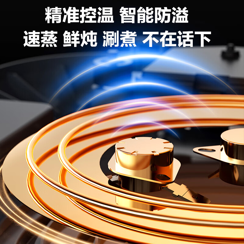 苏泊尔家用多功能涮火锅炖蒸煮一体电热锅双层触控电蒸锅 五档调节18L大容量智能预约功能烹饪ZN30FC669高清大图