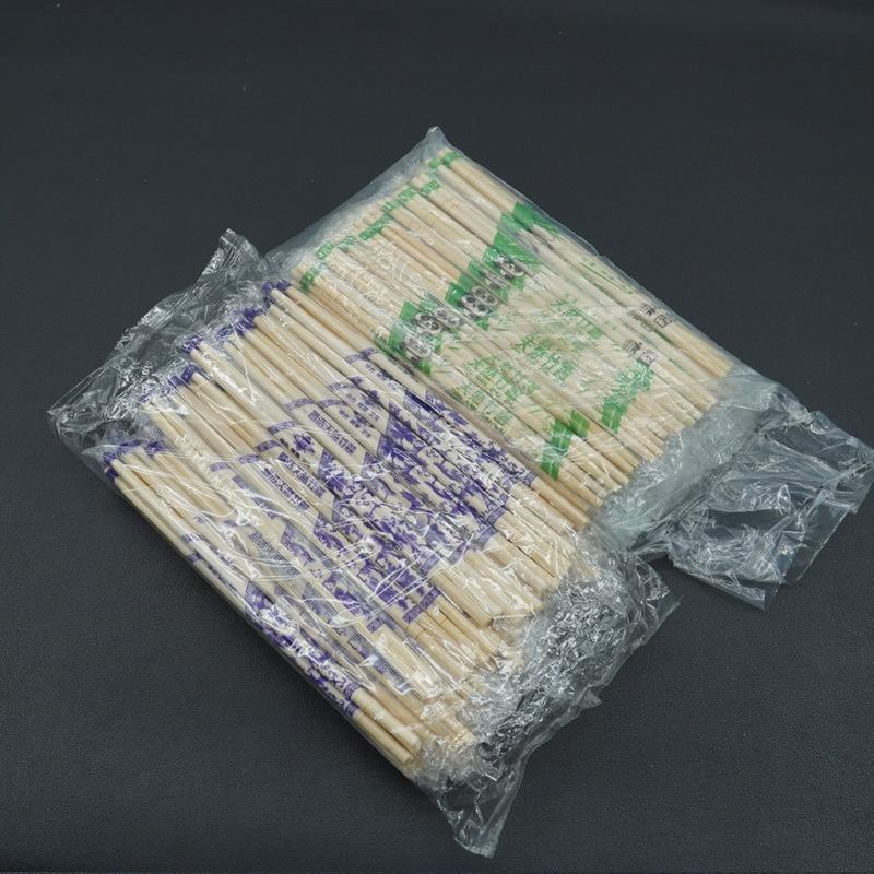 外卖餐厅打包筷家用独立包装竹筷子 1双带牙签5.0*5.0mmX19.5cm 300双装高清大图