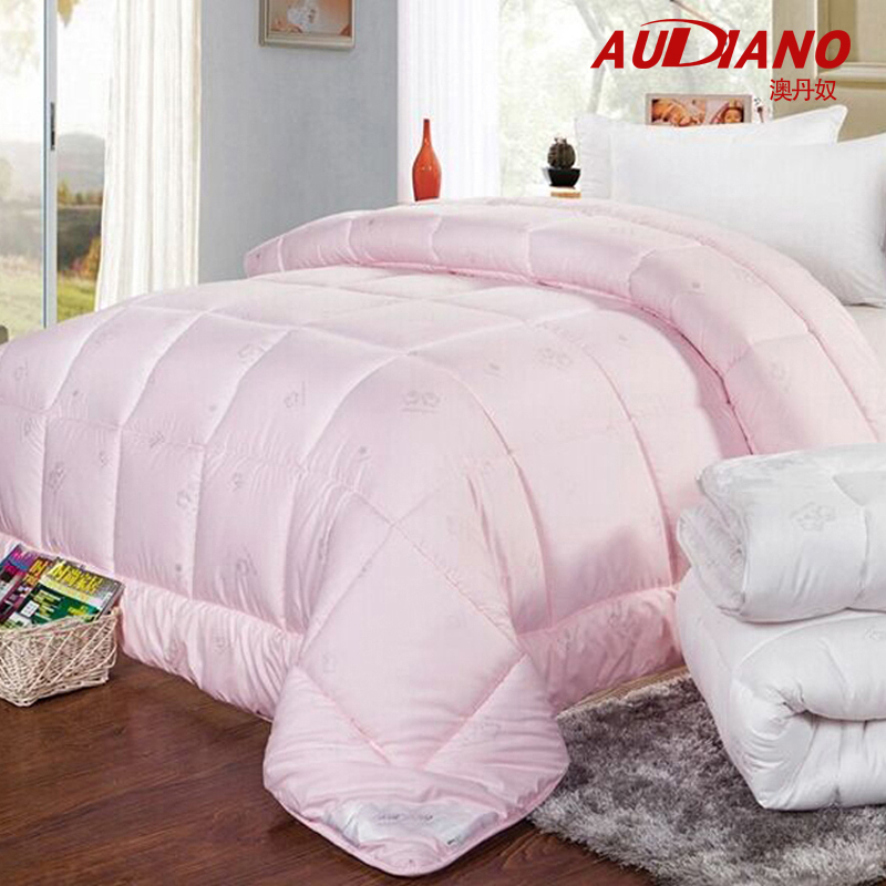 澳丹奴家纺audiano 羊毛被芯加厚保暖冬被 纯色磨毛被子 220*240cm
