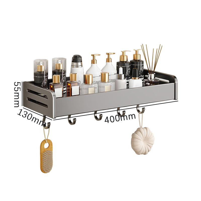 豫汉迎免打孔毛巾架 毛巾架置物架400*130*55mm个