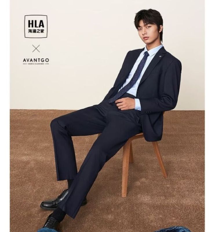 海澜之家(HLA)西服套装商务经典系列西装套装 定制款